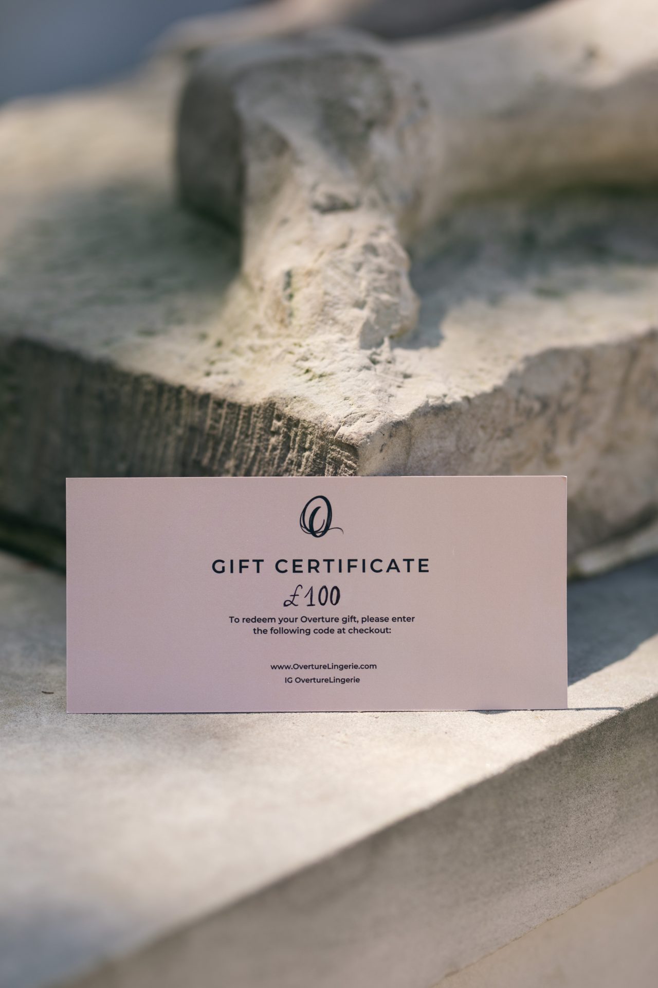 Overture lingerie gifts voucher